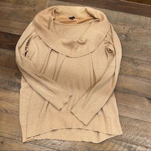 Talbots Gold Shimmery Sparkle XL 1X Women Sweater